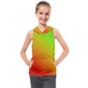 Orange Green Gradient Hunter Kids  Sleeveless Hoodie View1