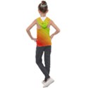 Orange Green Gradient Hunter Kids  Sleeveless Hoodie View2