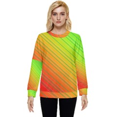 Orange Green Gradient Hunter Hidden Pocket Sweatshirt