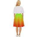 Orange Green Gradient Hunter Classic Short Skirt View4