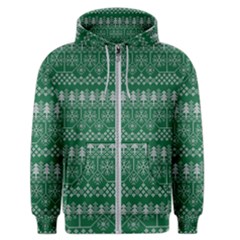 Christmas Knit Digital Men s Zipper Hoodie