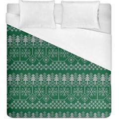 Christmas Knit Digital Duvet Cover (king Size)