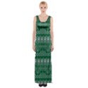 Christmas Knit Digital Thigh Split Maxi Dress View1