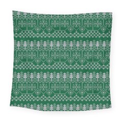 Christmas Knit Digital Square Tapestry (large)