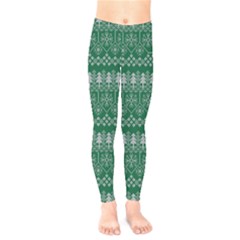 Christmas Knit Digital Kids  Leggings