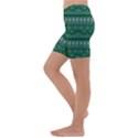 Christmas Knit Digital Kids  Lightweight Velour Capri Yoga Leggings View2