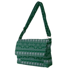 Christmas Knit Digital Full Print Messenger Bag (l)