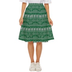 Christmas Knit Digital Classic Short Skirt