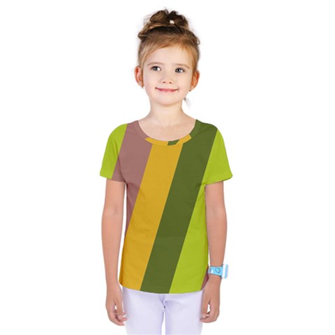 Autumn Harmony Geometric Style Print  Kids  One Piece T-shirt by dflcprintsclothing