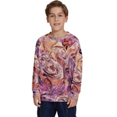 Blend  Kids  Crewneck Sweatshirt by kaleidomarblingart