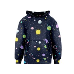 Aesthetic Outer Space Cartoon Art Kids  Pullover Hoodie