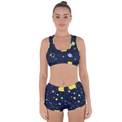 Aesthetic Outer Space Cartoon Art Racerback Boyleg Bikini Set by Bedest