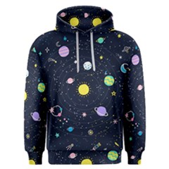 Aesthetic Outer Space Cartoon Art Men s Overhead Hoodie