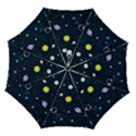 Aesthetic Outer Space Cartoon Art Automatic Folding Umbrella with Case (Medium) View1