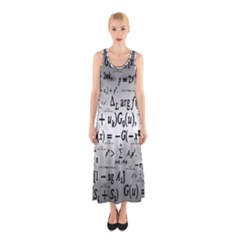 Math Formula Sleeveless Maxi Dress by Bedest