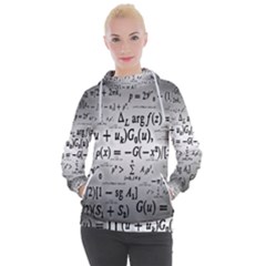 Math Formula Women s Hooded Pullover