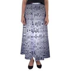 Math Formula Flared Maxi Skirt by Bedest