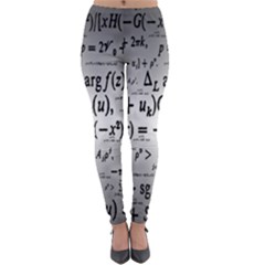 Math Formula Lightweight Velour Leggings by Bedest