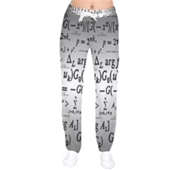 Math Formula Women Velvet Drawstring Pants