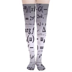 Math Formula Thigh High Stockings by Bedest