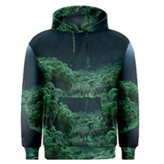 Jungle Road Hawaii Asphalt Mountains Green Men s Core Hoodie