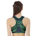 Jungle Road Hawaii Asphalt Mountains Green Sports Bra with Border View2