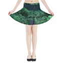 Jungle Road Hawaii Asphalt Mountains Green Mini Flare Skirt View3