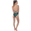 Jungle Road Hawaii Asphalt Mountains Green Tie Strap One Piece Swimsuit View2