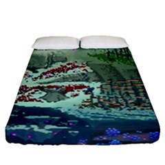 The Overworld Aurora Subnautica Fitted Sheet (queen Size)