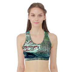 The Overworld Aurora Subnautica Sports Bra With Border by Bedest