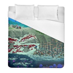 The Overworld Aurora Subnautica Duvet Cover (full/ Double Size) by Bedest