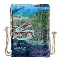 The Overworld Aurora Subnautica Drawstring Bag (large) by Bedest