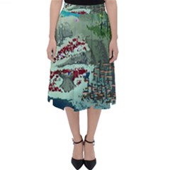 The Overworld Aurora Subnautica Classic Midi Skirt by Bedest