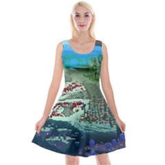 The Overworld Aurora Subnautica Reversible Velvet Sleeveless Dress