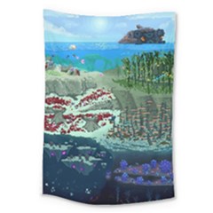 The Overworld Aurora Subnautica Large Tapestry