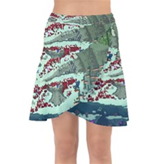 The Overworld Aurora Subnautica Wrap Front Skirt by Bedest