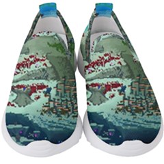 The Overworld Aurora Subnautica Kids  Slip On Sneakers by Bedest