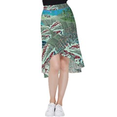 The Overworld Aurora Subnautica Frill Hi Low Chiffon Skirt by Bedest