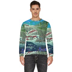 The Overworld Aurora Subnautica Men s Fleece Sweatshirt