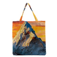 Himalaya Nature Mountain Grocery Tote Bag by Bedest