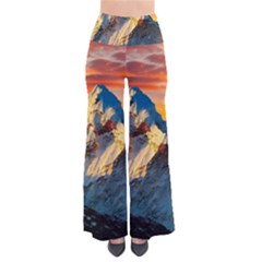 Himalaya Nature Mountain So Vintage Palazzo Pants by Bedest