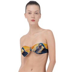 Himalaya Nature Mountain Classic Bandeau Bikini Top  by Bedest