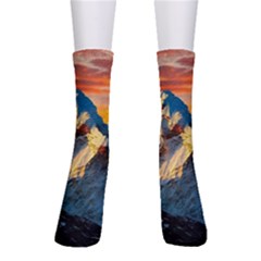 Himalaya Nature Mountain Crew Socks by Bedest