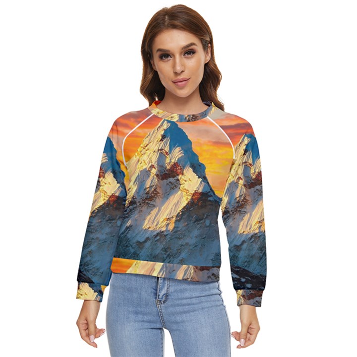 Himalaya Nature Mountain Women s Long Sleeve Raglan T-Shirt