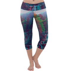 Foroest Nature Trippy Capri Yoga Leggings by Bedest