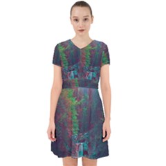 Foroest Nature Trippy Adorable In Chiffon Dress by Bedest