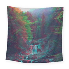 Foroest Nature Trippy Square Tapestry (large)