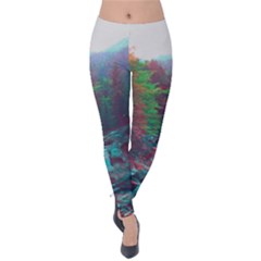 Foroest Nature Trippy Velvet Leggings by Bedest