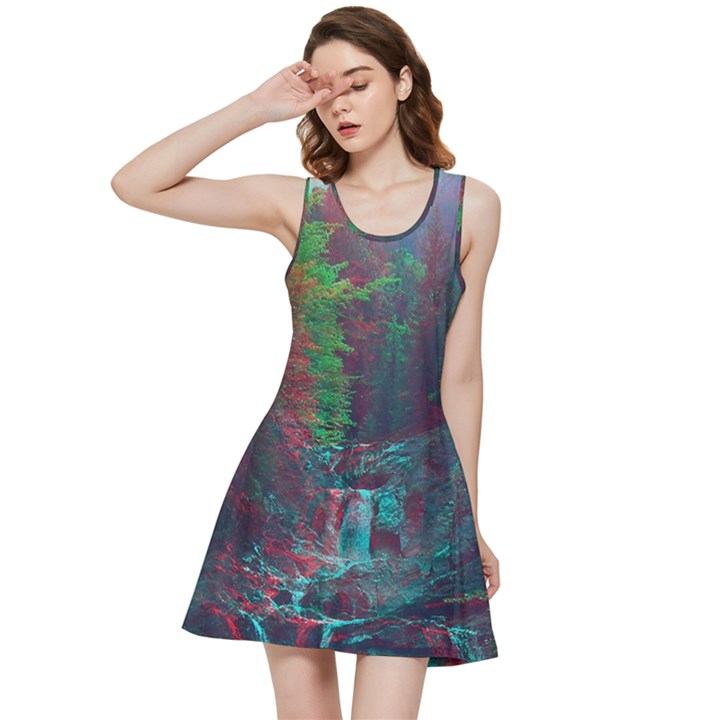 Foroest Nature Trippy Inside Out Racerback Dress