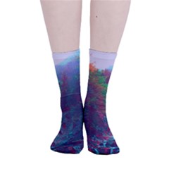 Foroest Nature Trippy Smooth Crew Length Tube Socks